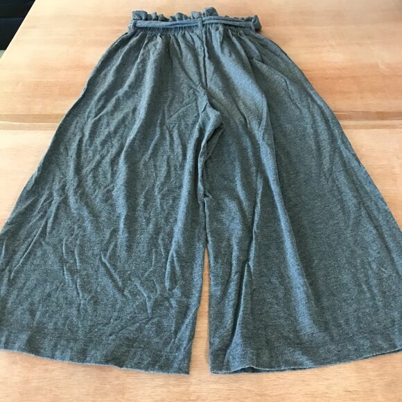 Niko and ... Wide Leg Pants Women 3 Gray Tie Waist Pocket High Rise Stretch - Picture 2 of 13